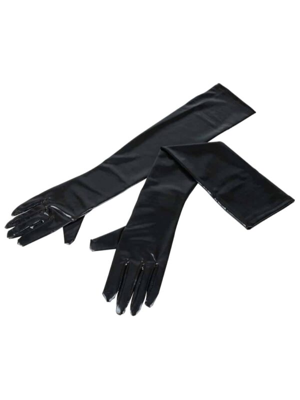 Wetlook-Handschuhe in Schwarz – Bild 2